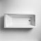 Baignoire douche rectangulaire - Pare-baignoire noir - Choix de tailles et de tabliers - Sandford