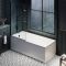 Baignoire douche rétro – Avec pare baignoire noir – Choix de tailles et de tabliers – Richmond