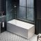 Baignoire douche rétro – Avec pare baignoire chromé – Choix de tailles et de tabliers – Richmond