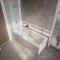 Baignoire douche rectangulaire - 170 cm x 75 cm - Choix de pare-baignoire et tabliers - Sandford