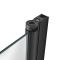 Baignoire douche rectangulaire - 170 cm x 75 cm - Pare-baignoire noir - Sandford