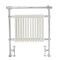 Sèche-serviettes rétro - Blanc - 93cm x 79cm x 23cm - barre supérieure en surplomb - Elizabeth