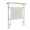 Sèche-serviettes rétro - Blanc - 93cm x 79cm x 23cm - barre supérieure en surplomb - Elizabeth