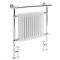 Sèche-serviettes mixte rétro - Blanc – 93 cm x 79 cm (avec barre déportée) – Choix de thermostat Wi-Fi - Elizabeth