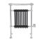 Sèche-serviettes électrique rétro - Anthracite & Chrome - 93cm x 62cm x 23cm - Elizabeth