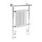Sèche-serviettes mixte rétro - Blanc – 93 cm x 62 cm (avec barre déportée) – Choix de thermostat Wi-Fi - Elizabeth