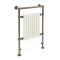 Sèche-serviettes électrique rétro – 93 cm x 62 cm – Laiton brossé foncé – Elizabeth