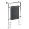 Sèche-serviettes mixte rétro - Anthracite – 93 cm x 62 cm – Choix de thermostat Wi-Fi - Elizabeth