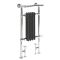 Sèche-serviettes mixte rétro - Anthracite – 93 cm x 45 cm (avec barre déportée) – Choix de thermostat Wi-Fi - Elizabeth