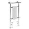 Sèche-serviettes mixte rétro - Blanc – 93 cm x 45 cm (avec barre déportée) – Choix de thermostat Wi-Fi - Elizabeth