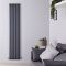 Radiateur design vertical – Anthracite – 178 cm x 35,4 cm  – Rang simple – Vitality