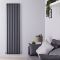Radiateur design vertical – Anthracite – 178 cm x 47,2 cm  – Rang simple – Vitality