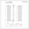 Radiateur design vertical – Anthracite – 178 cm x 47,2 cm  – Rang double – Vitality