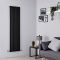 Radiateur design vertical - 178 cm x 47,2 cm - Noir - Vitality