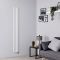 Radiateur design électrique vertical - Blanc – 178 cm x 23,6 cm - Avec thermostat Wi-Fi - Vitality