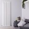 Radiateur design vertical – Blanc – 178 cm x 59 cm  – Rang double – Vitality