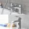Ensemble mitigeur lavabo et mélangeur bain avec douchette – Chromé - Razor