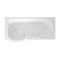 Baignoire douche à porte - Avec pare-baignoire, tablier frontal et latéral - 167,5 x 85 cm - Option angle gauche ou droit - Merso