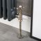 Ensemble robinets de radiateur d’angle et tuyaux rétro – Laiton brossé foncé