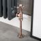 Ensemble robinets de radiateur d’angle et tuyaux rétro – Bronze brossé