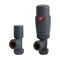 Robinets de radiateur d'angle thermostatique - Choix de finitions