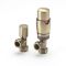 Robinets de radiateur d'angle thermostatique - Choix de finitions