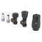 Robinets de radiateur thermostatiques d’angle – Noir