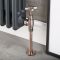 Ensemble tuyaux et robinets de radiateur d’angle rétro – Bronze brossé