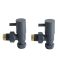Robinets de radiateur d’angle modernes - Anthracite
