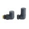 Robinets de radiateur d’angle modernes - Anthracite