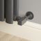 Robinets de radiateur coudés carrés - Anthracite