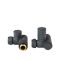 Robinets de radiateur mécaniques d’angle mixtes – Anthracite