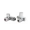Robinets de radiateur mécaniques d’angle mixtes – Chromé