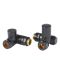 Robinets de radiateur mécaniques d’angle mixtes – Noir