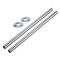 Gaine cache raccord tuyauterie chromée de radiateur 30cm (Lot de 2)