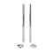 Gaine cache raccord tuyauterie chromée de radiateur 30cm (Lot de 2)