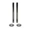 Raccords de tuyauterie (paire) – Nickel noir