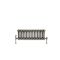 Radiateur style fonte rétro horizontal – Triple rang – Métal brut laqué – 30 cm x 78,5 cm - Windsor