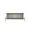Radiateur style fonte rétro horizontal – Triple rang – Métal brut laqué – 30 cm x 101 cm - Windsor