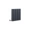 Radiateur électrique style fonte - Anthracite - Triple rang - 60,5 cm x 60 cm - Choix de thermostat Wi-Fi - Windsor