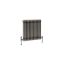 Radiateur style fonte rétro horizontal – Triple rang – Métal brut laqué – 60 cm x 60,5 cm - Windsor