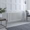 Radiateur style fonte rétro horizontal – Blanc - Double rang – Choix de tailles et de pieds - Windsor