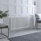 Radiateur électrique style fonte - Blanc - Double rang - 119 cm x 60 cm - Choix de thermostat Wi-Fi - Windsor