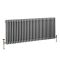 Radiateur rétro horizontal à triple rangs – Argent métallisé – Choix de tailles - Windsor