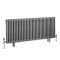 Radiateur rétro horizontal à triple rangs – Argent métallisé – Choix de tailles - Windsor