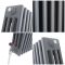 Radiateur style fonte horizontal – Anthracite – 60 cm x 60,5 cm – Quatre rangs – Windsor