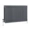 Radiateur style fonte horizontal – Anthracite – 60 cm x 101 cm – Quatre rangs – Windsor