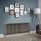 Radiateur style fonte rétro horizontal – Triple rang – Métal brut laqué – 50 cm x 141,5 cm - Windsor