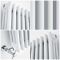 Radiateur style fonte horizontal – Blanc – 75 cm x 78,5 cm – Triple rangs – Windsor