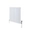 Radiateur style fonte horizontal – Blanc – 75 cm x 78,5 cm – Triple rangs – Windsor